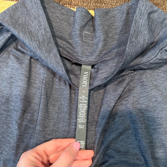 Vuori Lux At East Straight Leg Pants Lightweight Thin Material Heather Blue S - Picture 3 of 5